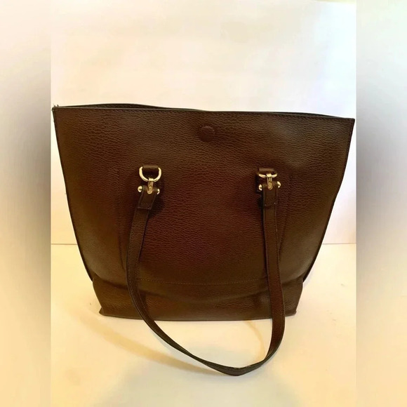 Big Buddha Brown Tote Bag and Clutch - Picture 2 of 6